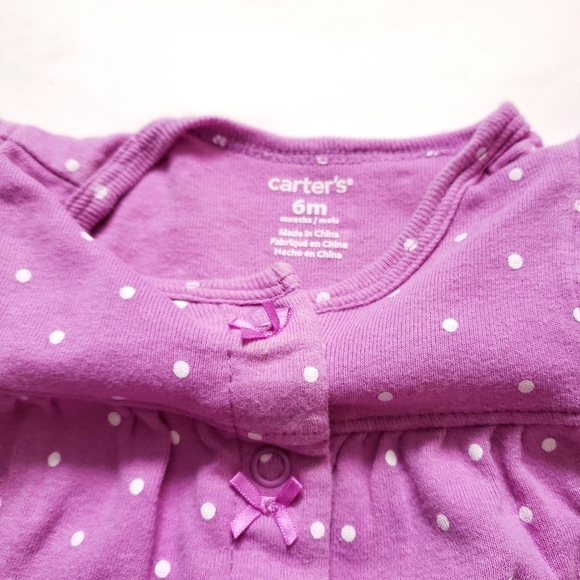 6M Romper Swimming Toucan Purple Polka Dots - Picture 3 of 3